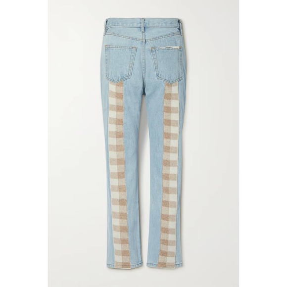 NWT Still Here Tate Checked Wool Jeans - Picture 2 of 6